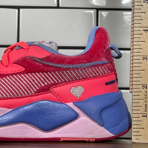 PUMA RS-X Little Girls Size 1.5C Running Shoes Multicolor Valentines Day Sneaker